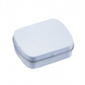 Mini hinged candy tin case