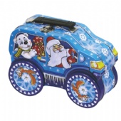 Mini car shaped candy tin box with handle