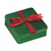 3d embossed square gift tin box