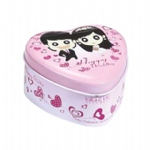 heart shaped tin box