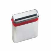 small rectangular hinged candy tin box