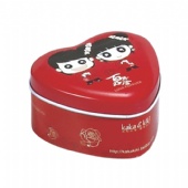 small Heart Wedding candy Tin Box