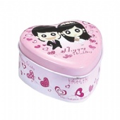 mini Heart Tin Box