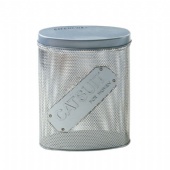 Oval Tin Box with mesh body