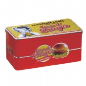 rectangular candy tin box