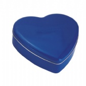 Heart shaped chocolate tin box