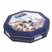 octagon candy tin box