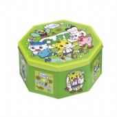 hello cartoon Octagonal Tin Box