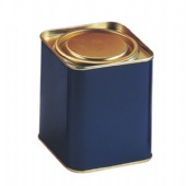 square candy tin box with Lever Lid