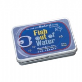 custom rectangular fish food tin box with hinged lid