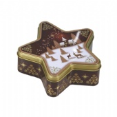 Christmas Star gift Tin Box