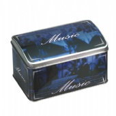 domed lid candy tin box