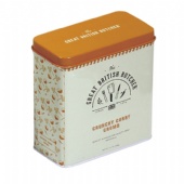 rectangular candy tin box with inner lid