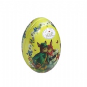 Easter egg shaped Tin Box