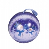 Christmas ball shape Tin Box