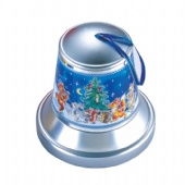 Christmas bell shape gift tin box