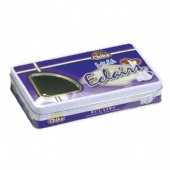 rectangular candy tin with window