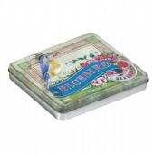 embossed rectangular tin box