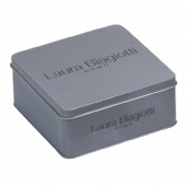 square candy tin box with hinged lid