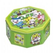 Cute octagon candy tin box