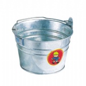 Galvanized tin bucket with handle