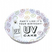 UV CAKE round tin tray