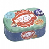 poppular oval candy tin box