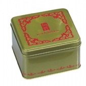 embossed square candy tin box