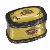 vintage oval candy tin box with embossing