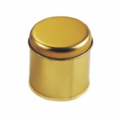 Personalized Round Gold Candy Tin