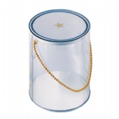 Clear PVC Bucket with string handle