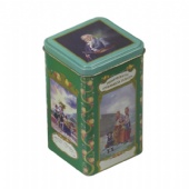 square candy tin with stepped lid