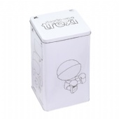 white square candy tin box