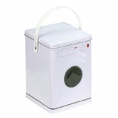 washing machine tin box with handle