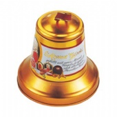 Christams bell shaped tin box