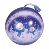 Christmas ball candy tin