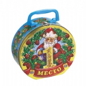 Vintage Christmas storage tin