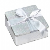 Custom Christmas square gift Tin