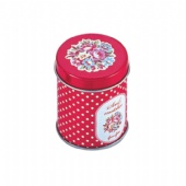 custom round Christmas candy tin