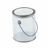 Christmas candy lever lid Clear bucket