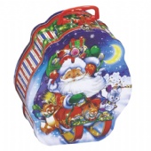 Christmas Santa chocolate tin box