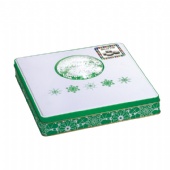 Christmas square tin box