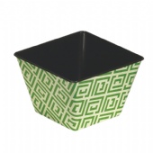 square tin candy bucket