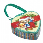 heart tin with handle and lock