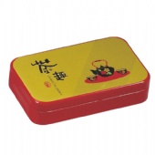 rectangular candy tin box