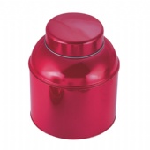 big Round tea tin box with dome lid