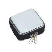 small candy tin box with slide fastener