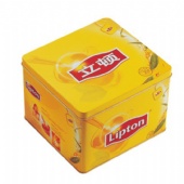 Lipton rectangular tea tin box