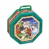 Octagonal tea cookie metal tins wholesale