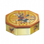 Octagonal tea cookie metal tins wholesale